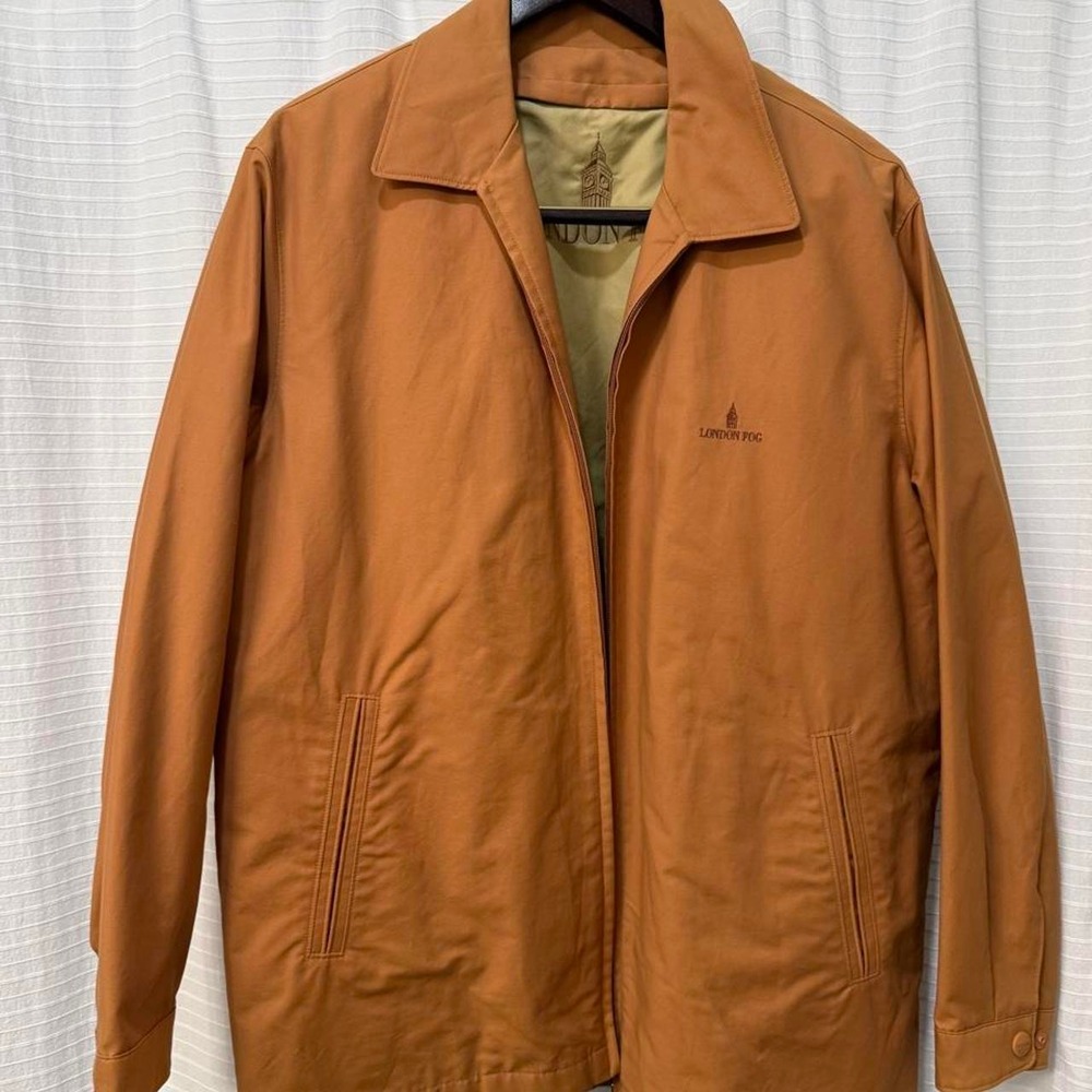 London Fog tan & brown jacket